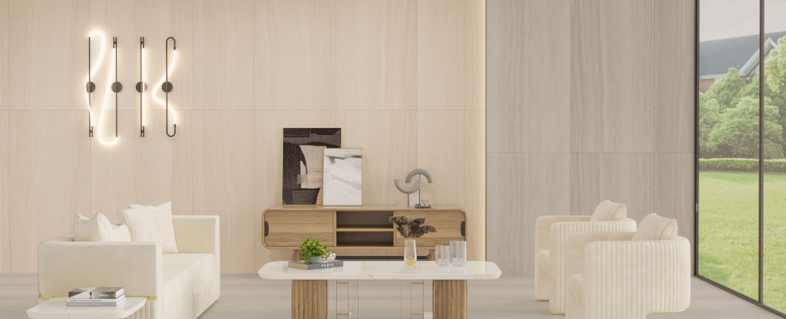 TRAVERTINO LOREN GRIGIO X TRAVERTINO LOREN LIGHT (Medium)